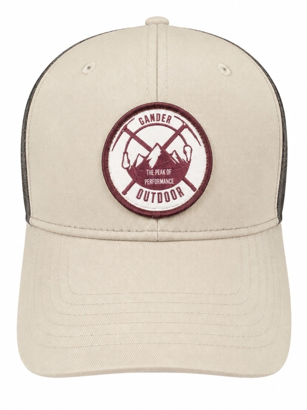 Gander Mountain Gander Outdoor Trucker Hat – Tan & Black Snapback Cap